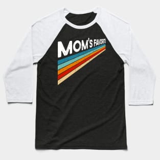 Mom's Favorite Retro Vintage Baseball T-Shirt